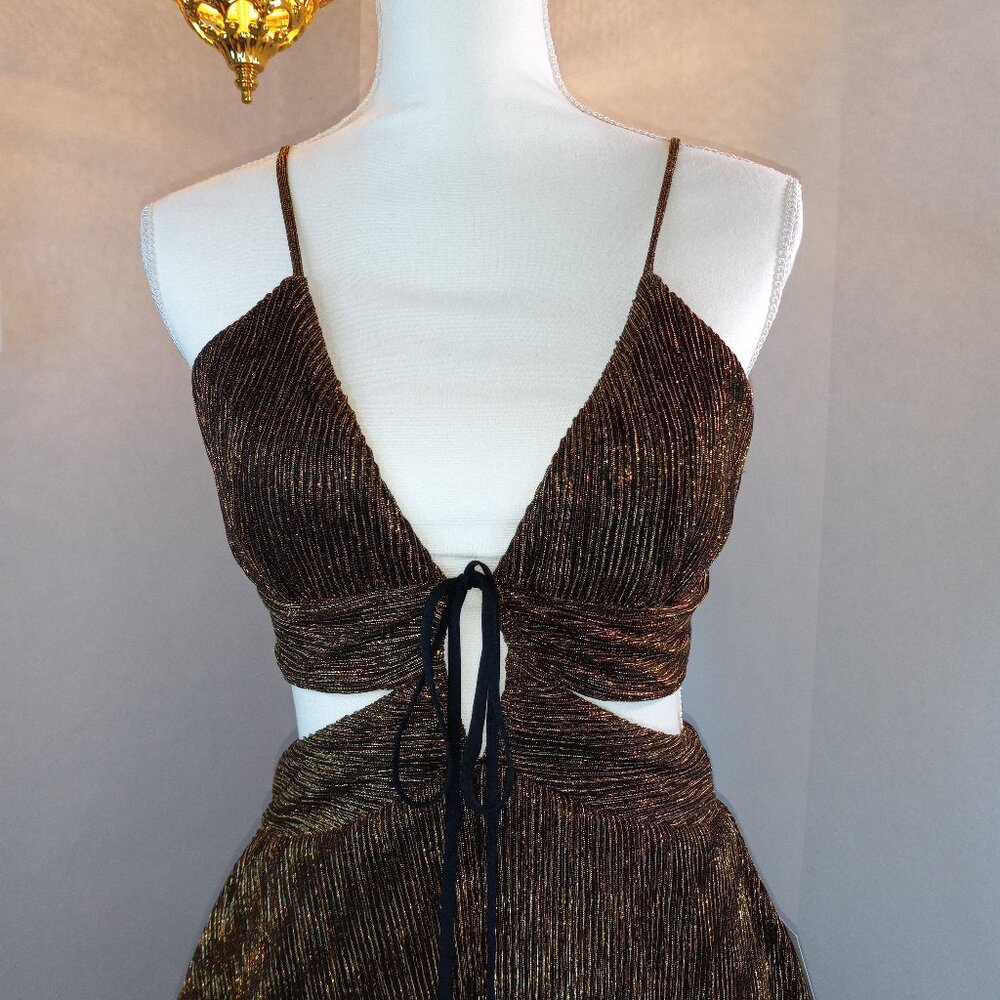 Line and Dot Formal Floor length Gown! Size S New With Tag